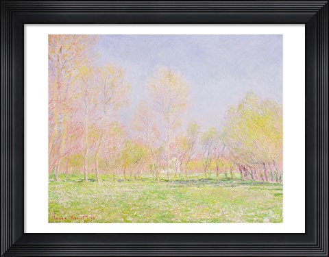 Framed Spring in Giverny, 1890 Print
