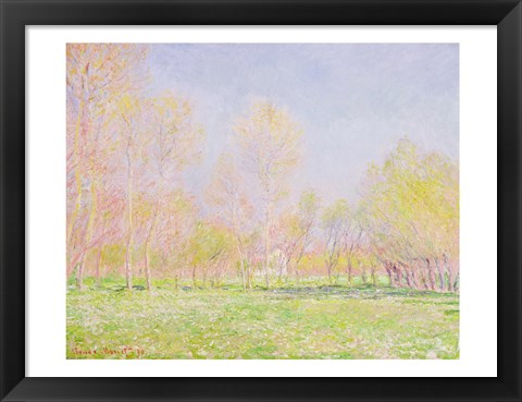 Framed Spring in Giverny, 1890 Print