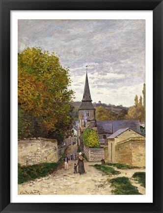 Framed Street in Sainte-Adresse, 1868-70 Print