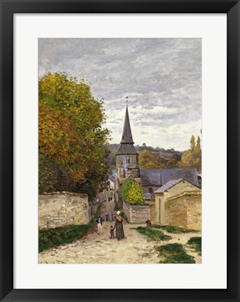 Framed Street in Sainte-Adresse, 1868-70 Print