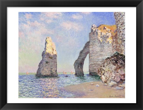 Framed Cliffs at Etretat, 1885 Print