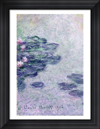 Framed Waterlilies, 1906 Print