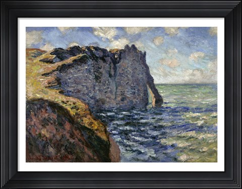 Framed Cliff of Aval, Etretat Print