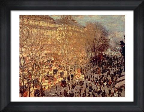 Framed Boulevard des Capucines, 1873 Print