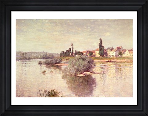 Framed Seine at Lavacourt, 1880 Print