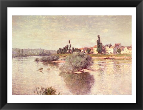 Framed Seine at Lavacourt, 1880 Print