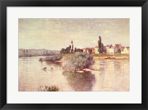 Framed Seine at Lavacourt, 1880 Print