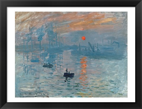 Framed Impression: Sunrise, 1872 Print