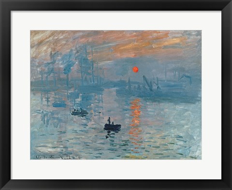 Framed Impression: Sunrise, 1872 Print