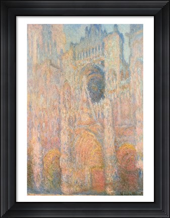 Framed Rouen Cathedral, 1891 Print