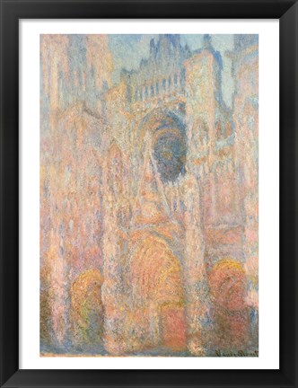 Framed Rouen Cathedral, 1891 Print