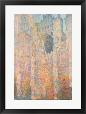 Framed Rouen Cathedral, 1891 Print