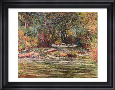Framed River Epte at Giverny, 1884 Print