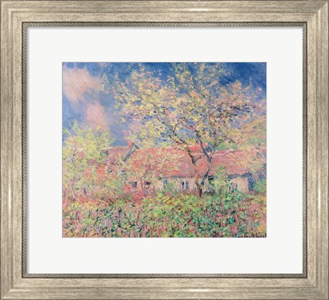 Framed Springtime at Giverny, c.1880 Print