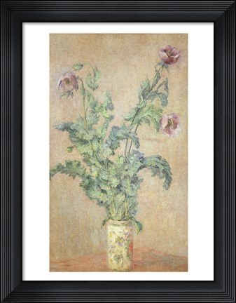 Framed Purple Poppies Print