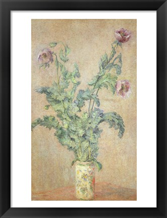 Framed Purple Poppies Print