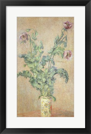 Framed Purple Poppies Print