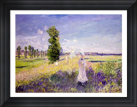 Framed Walk (Argenteuil), c.1872-75 Print