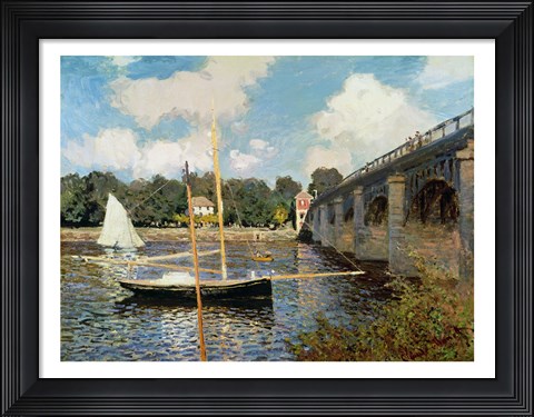 Framed Seine at Argenteuil Print