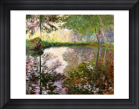 Framed Lake at Montgeron Print