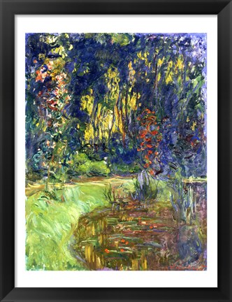 Framed Garden of Giverny, 1923 Print