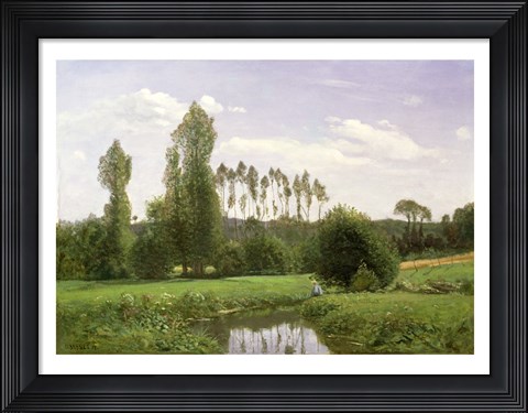 Framed View at Rouelles, 1858 Print