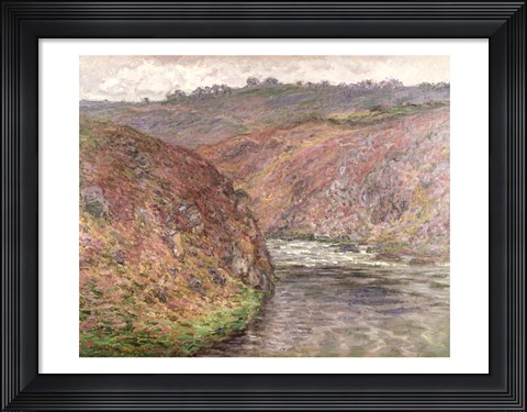 Framed View of the River Creuse on a cloudy day, 1889 Print