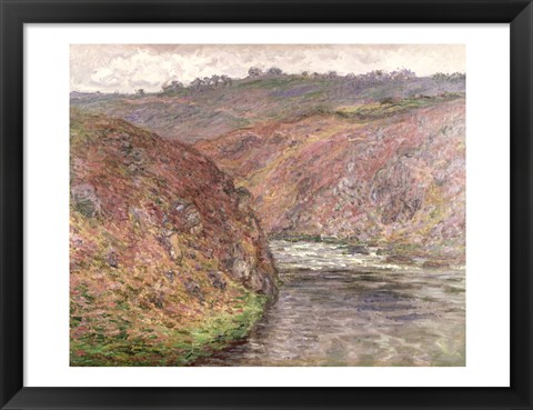 Framed View of the River Creuse on a cloudy day, 1889 Print