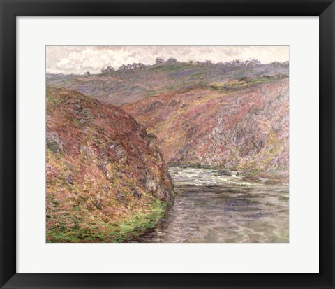 Framed View of the River Creuse on a cloudy day, 1889 Print