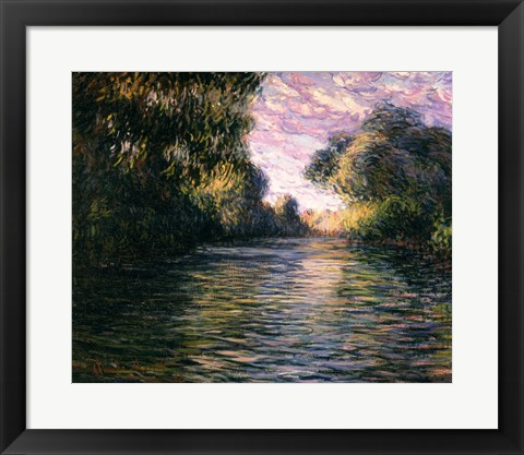 Framed Morning on the Seine, 1897 Print