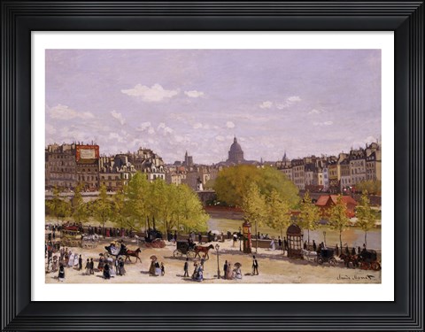 Framed Quai du Louvre, Paris, 1866-7 Print