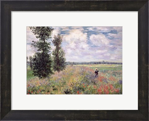 Framed Poppy field Print