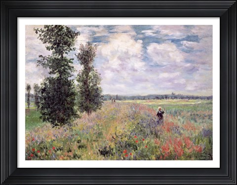 Framed Poppy field Print