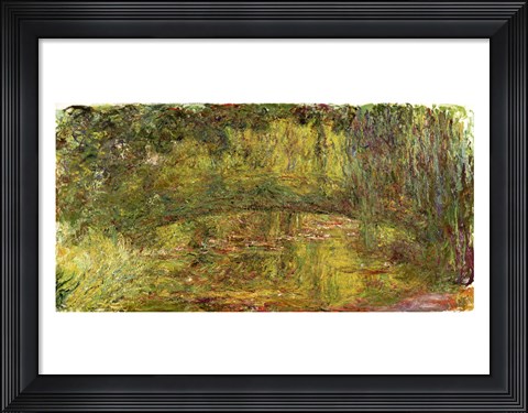 Framed Japanese Bridge, 1918 Print