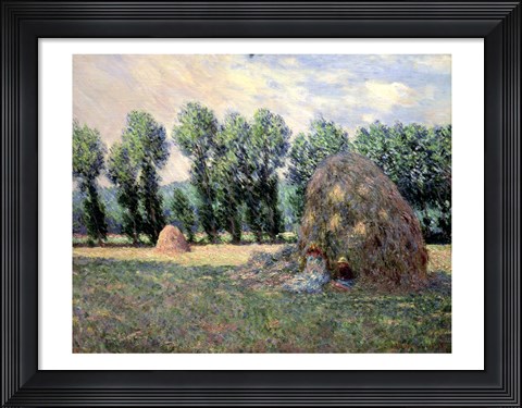 Framed Haystacks, 1885 Print