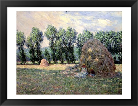 Framed Haystacks, 1885 Print