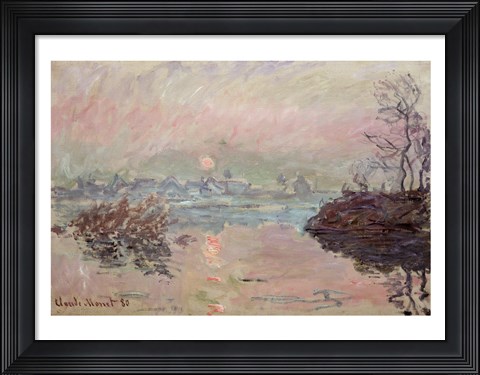 Framed Sunset, 1880 Print