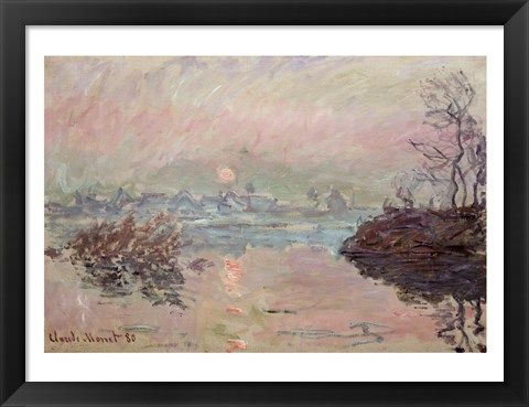 Framed Sunset, 1880 Print