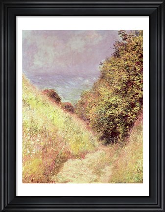 Framed Chemin de la Cavee, Pourville, 1882 Print
