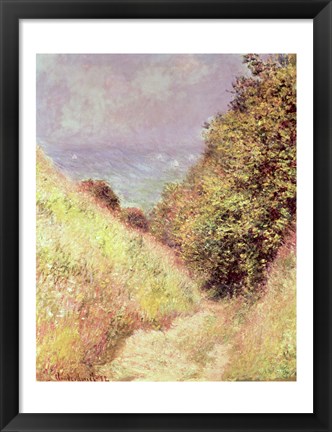 Framed Chemin de la Cavee, Pourville, 1882 Print