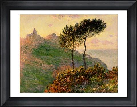 Framed Church at Varengeville, 1882 Print