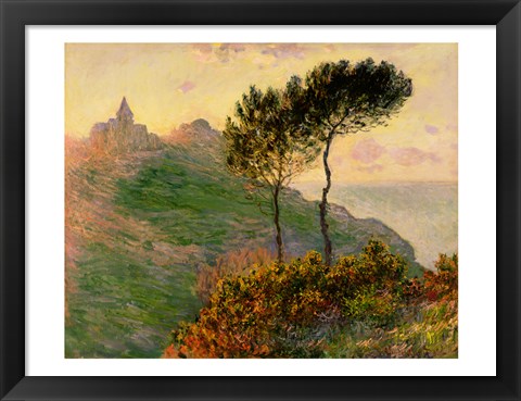 Framed Church at Varengeville, 1882 Print