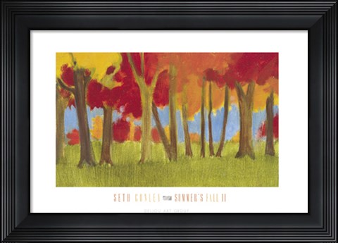 Framed Summer's Fall II Print