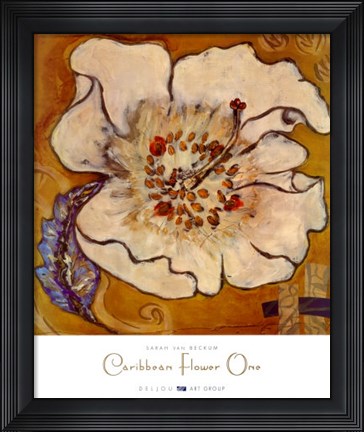 Framed Caribbean Flower One Print