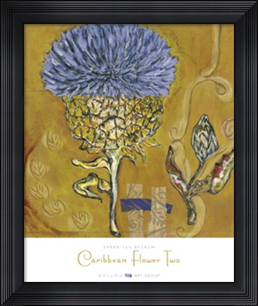 Framed Caribbean Flower Two Print