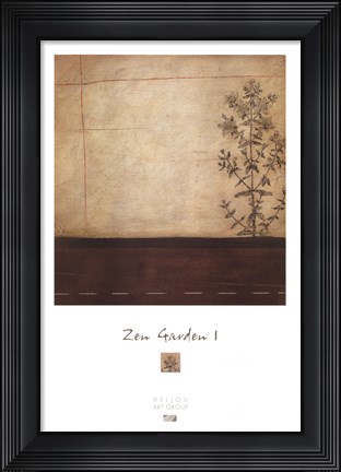 Framed Zen Garden 1 Print