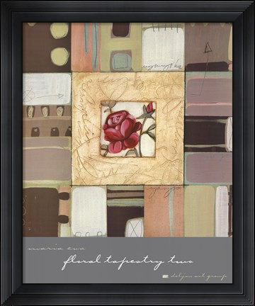 Framed Floral Tapestry II Print