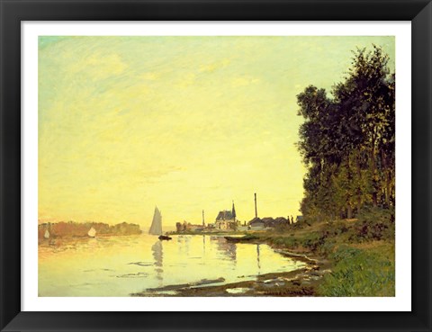 Framed Argenteuil, at the End of the Afternoon, 1872 Print