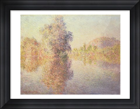Framed Morning on the Seine at Giverny, 1893 Print