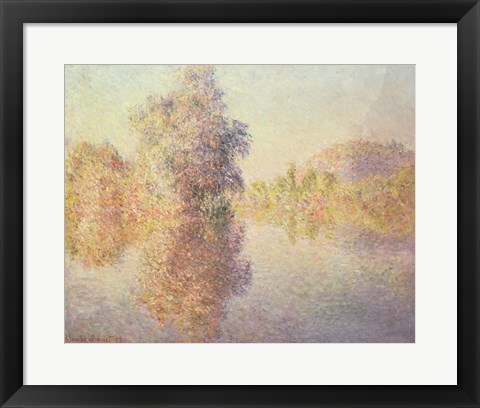 Framed Morning on the Seine at Giverny, 1893 Print